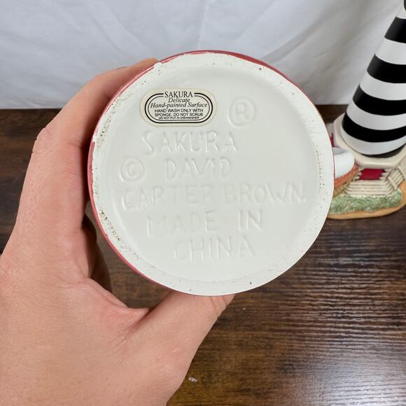 Lot of 3 Ceramic Lighthouse Collectibles – Sakura David Carter Brown - Picture 5 of 8